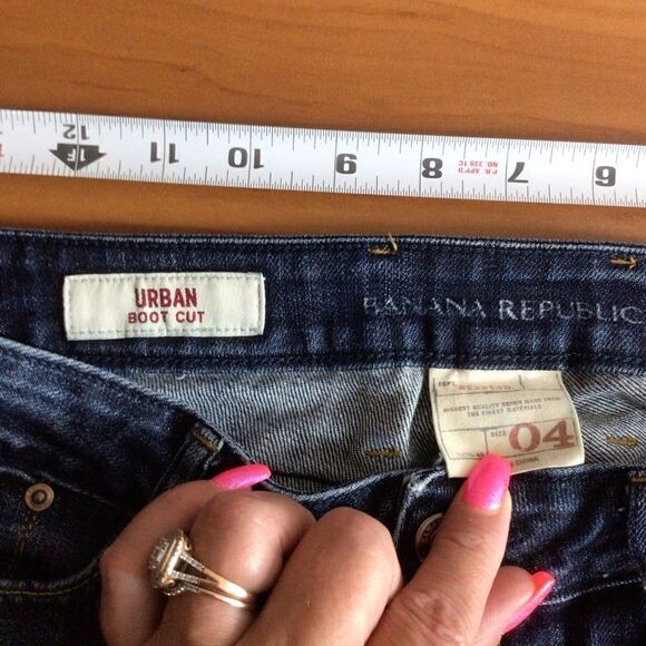 Women’s‎ Banana Republic Mid Rise Urban Boot Cut Jeans Size 4 - Picture 3 of 8